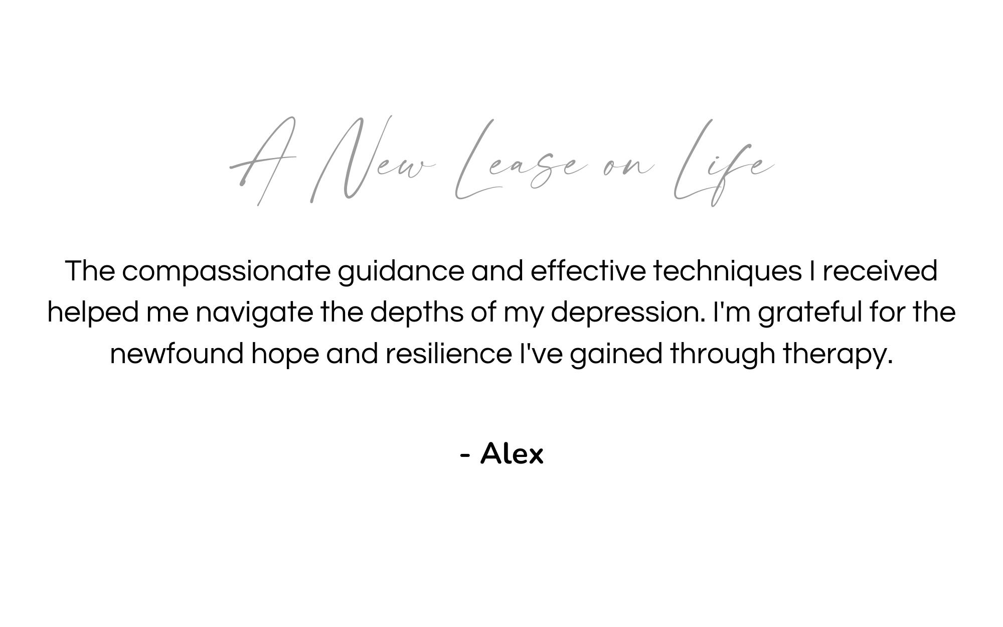 Depression Therapy Testimonials 3